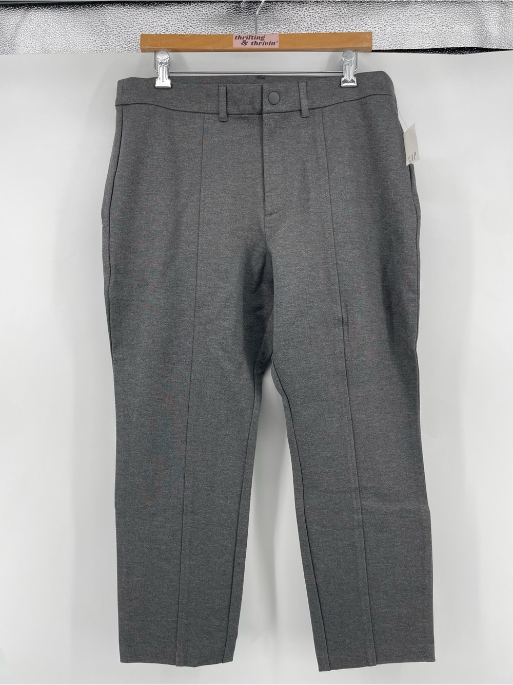 NEW GAP Women’s Tailored Trouser Pants Gray 16 Petite